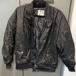 Ci Sono Black Bomber Jacket